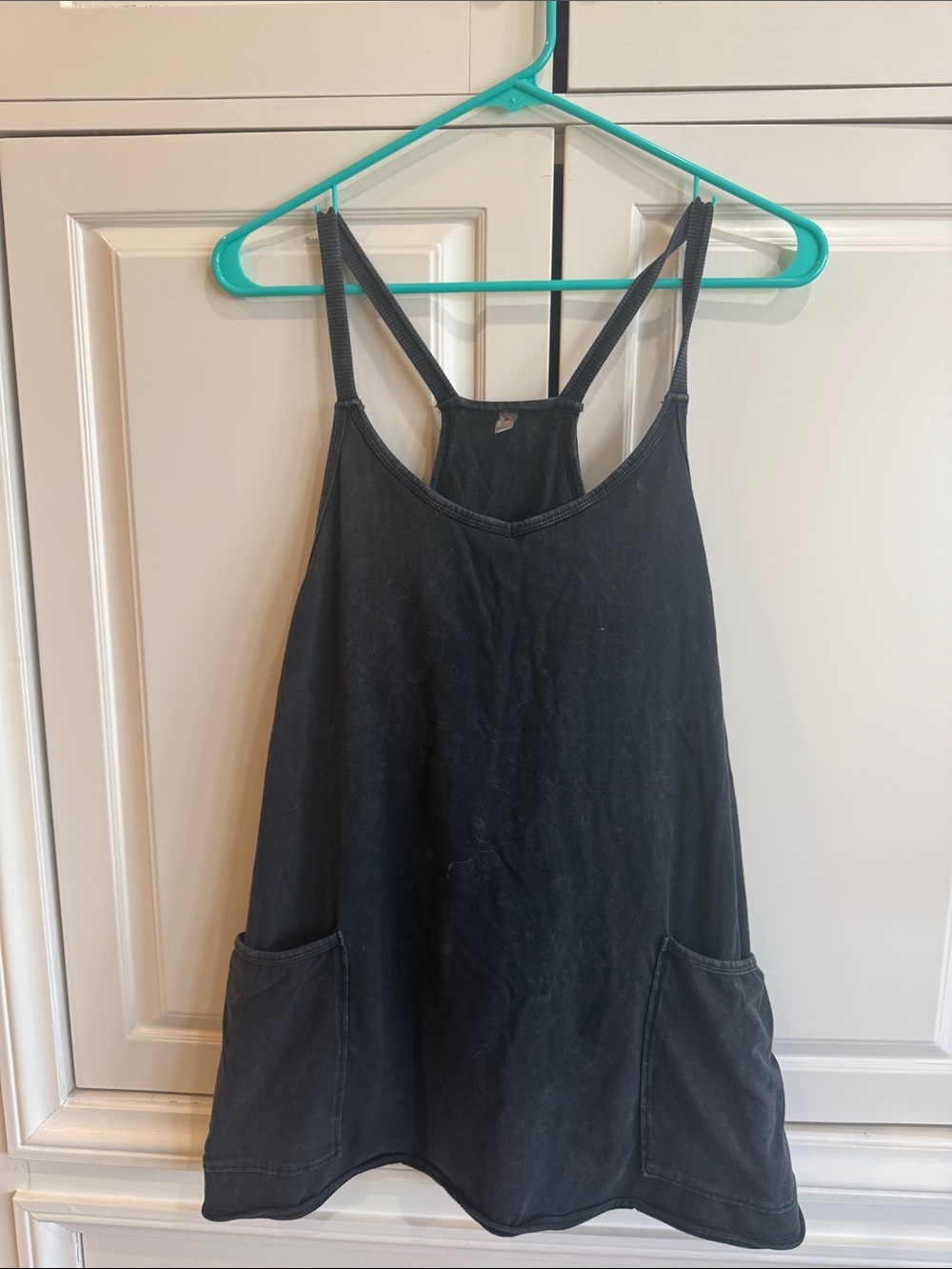 Free People Black Casual Pinafore Romper